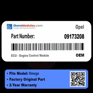 09173208 ECU - Engine Control Module | Opel Omega | Genuine OEM Part