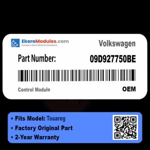 09D927750BE Control Module | Volkswagen Touareg | Genuine OEM Part