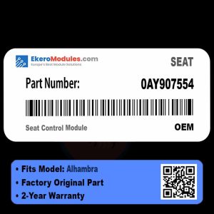 0AY907554 Seat Control Module | SEAT Alhambra | Genuine OEM Part