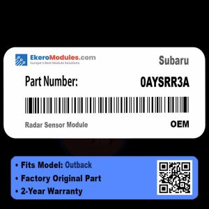 0AYSRR3A Radar Sensor Module | Subaru Outback | Genuine OEM Part