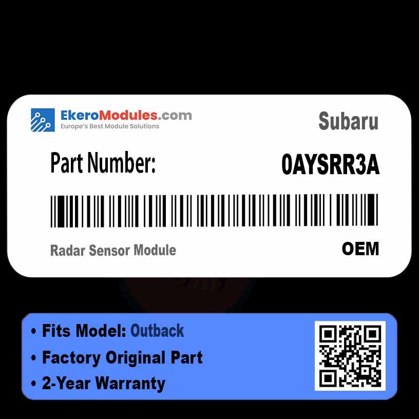 0AYSRR3A Radar Sensor Module | Subaru Outback | Genuine OEM Part