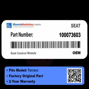 100073603 Seat Control Module | SEAT Tarraco | Genuine OEM Part
