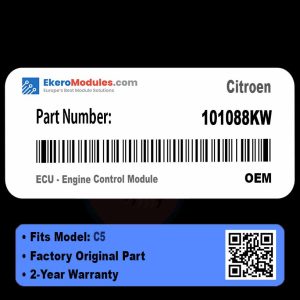 101088KW ECU - Engine Control Module | Citroen C5 | Genuine OEM Part