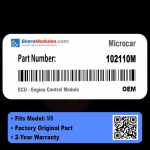 102110M ECU - Engine Control Module | Microcar M8 | Genuine OEM Part