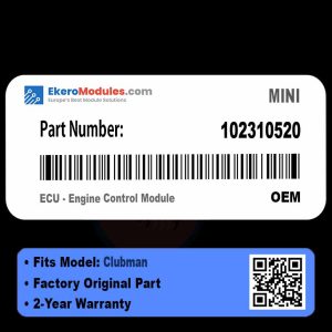 102310520 ECU - Engine Control Module | MINI Clubman | Genuine OEM Part