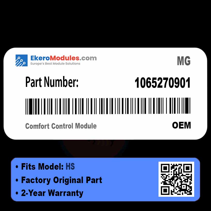 1065270901 Comfort Control Module | MG HS | Genuine OEM Part