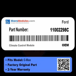 11002298C Climate Control Module | Ford C-Max | Genuine OEM Part