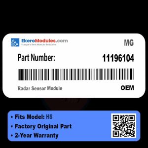 11196104 Radar Sensor Module | MG HS | Genuine OEM Part