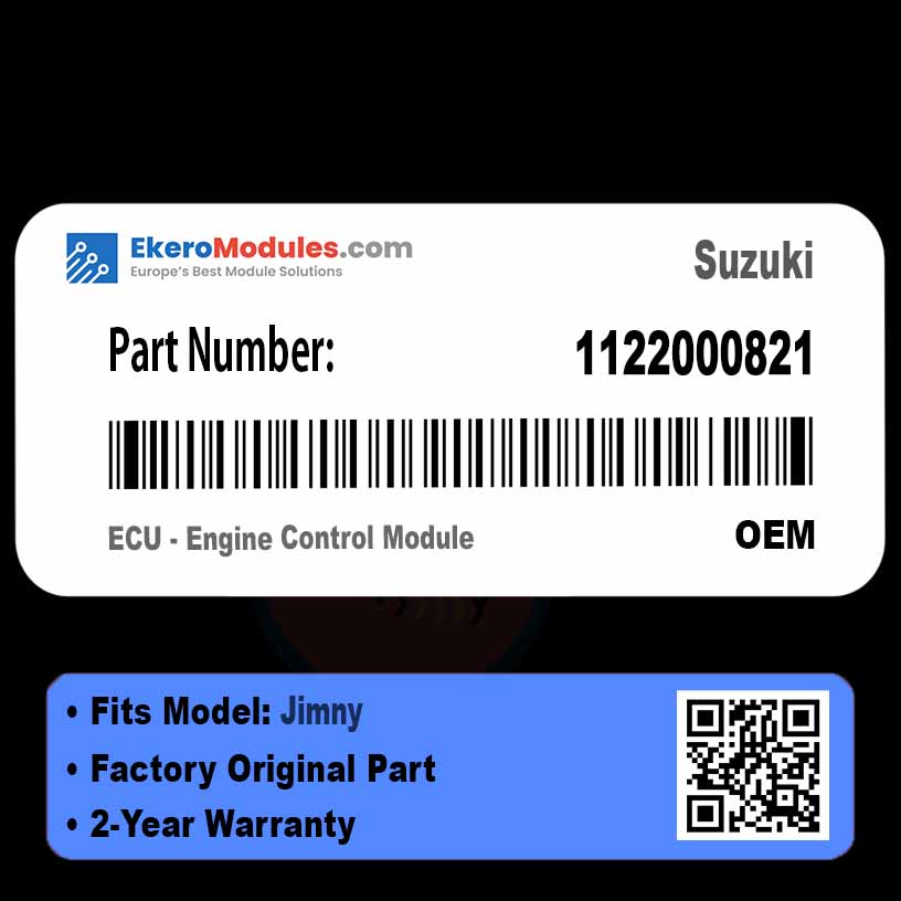 1122000821 ECU - Engine Control Module | Suzuki Jimny | Genuine OEM Part
