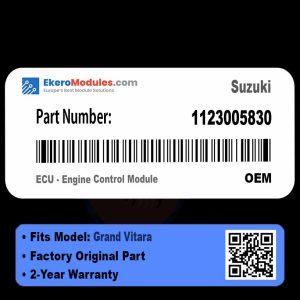 1123005830 ECU - Engine Control Module | Suzuki Grand Vitara | Genuine OEM Part