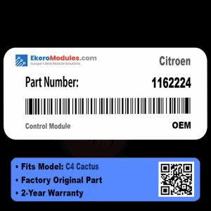 1162224 Control Module | Citroen C4 Cactus | Genuine OEM Part