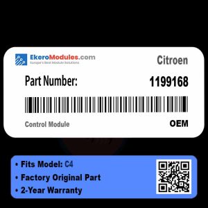 1199168 Control Module | Citroen C4 | Genuine OEM Part