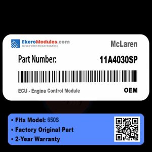 11A4030SP ECU - Engine Control Module | McLaren 650S | Genuine OEM Part