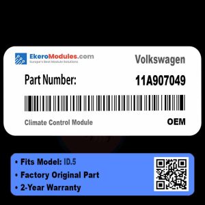 11A907049 Climate Control Module | Volkswagen ID.5 | Genuine OEM Part