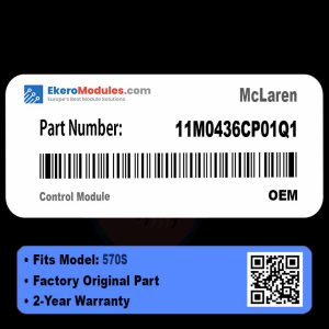 11M0436CP01Q1 Control Module | McLaren 570S | Genuine OEM Part
