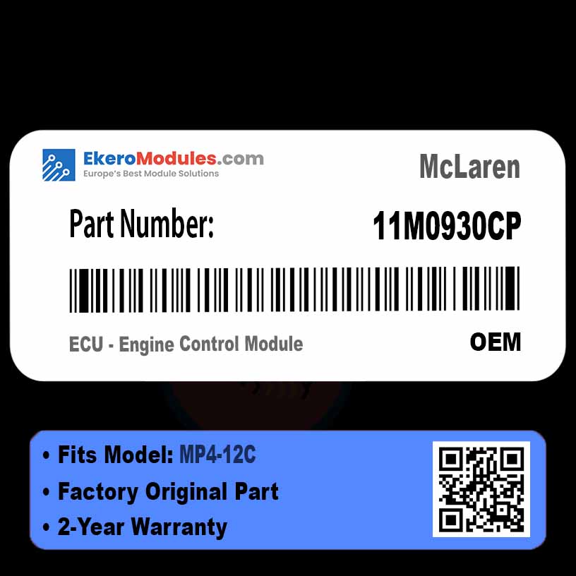 11M0930CP ECU - Engine Control Module | McLaren MP4-12C | Genuine OEM Part