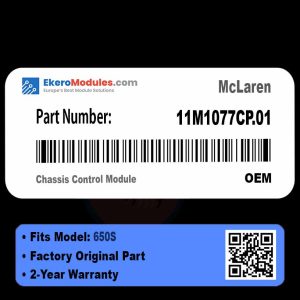 11M1077CP.01 Chassis Control Module | McLaren 650S | Genuine OEM Part