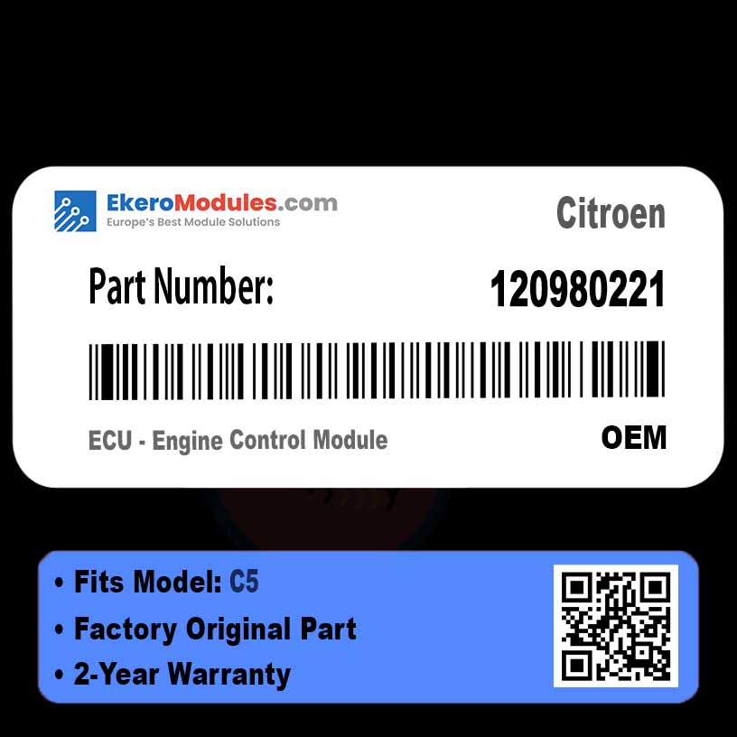 120980221 ECU - Engine Control Module | Citroen C5 | Genuine OEM Part