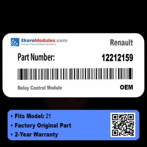 12212159 Relay Control Module | Renault 21 | Genuine OEM Part