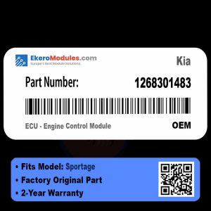 1268301483 ECU - Engine Control Module | Kia Sportage | Genuine OEM Part