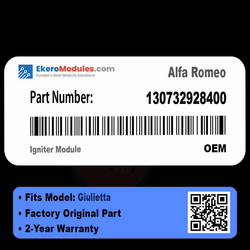 130732928400 Igniter Module | Alfa Romeo Giulietta | Genuine OEM Part