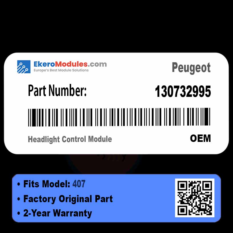 130732995 Headlight Control Module | Peugeot 407 | Genuine OEM Part