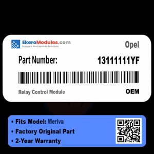 13111111YF Relay Control Module | Opel Meriva | Genuine OEM Part