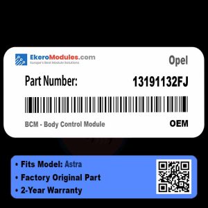 13191132FJ BCM - Body Control Module | Opel Astra | Genuine OEM Part