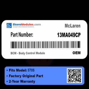 13MA049CP BCM - Body Control Module | McLaren 570S | Genuine OEM Part