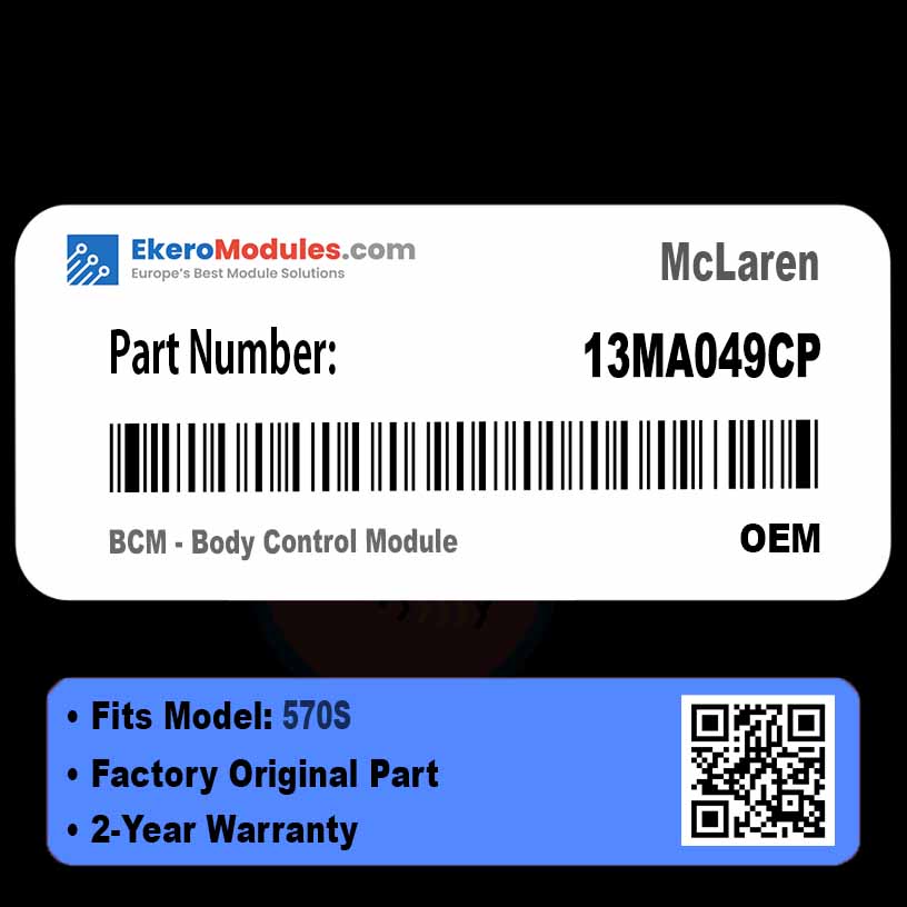 13MA049CP BCM - Body Control Module | McLaren 570S | Genuine OEM Part