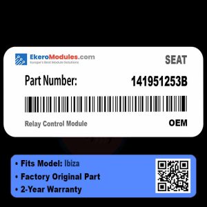 141951253B Relay Control Module | SEAT Ibiza | Genuine OEM Part