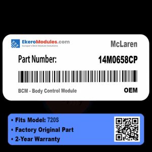 14M0658CP BCM - Body Control Module | McLaren 720S | Genuine OEM Part