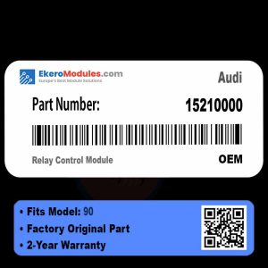 15210000 Relay Control Module | Audi 90 | Genuine OEM Part