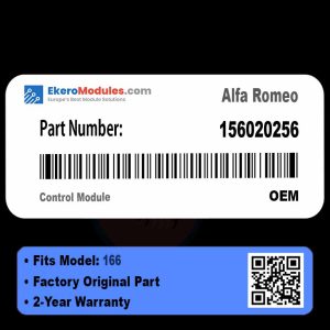 156020256 Control Module | Alfa Romeo 166 | Genuine OEM Part