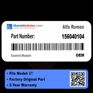 156040104 Control Module | Alfa Romeo GT | Genuine OEM Part