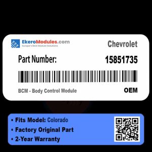 15851735 BCM - Body Control Module | Chevrolet Colorado | Genuine OEM Part