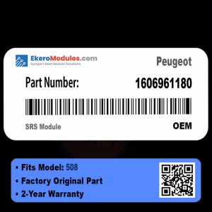 1606961180 SRS Module | Peugeot 508 | Genuine OEM Part