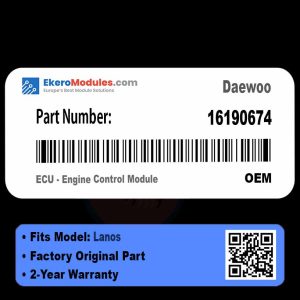 16190674 ECU - Engine Control Module | Daewoo Lanos | Genuine OEM Part