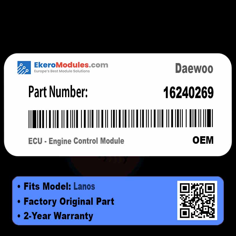 16240269 ECU - Engine Control Module | Daewoo Lanos | Genuine OEM Part