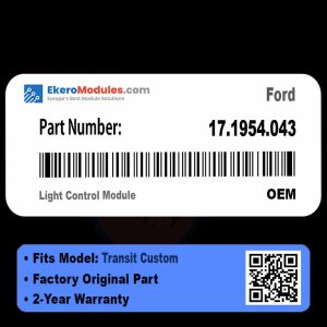 17.1954.043 Light Control Module | Ford Transit Custom | Genuine OEM Part