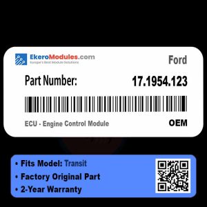 17.1954.123 ECU - Engine Control Module | Ford Transit | Genuine OEM Part