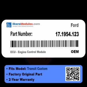 17.1954.123 ECU - Engine Control Module | Ford Transit Custom | Genuine OEM Part