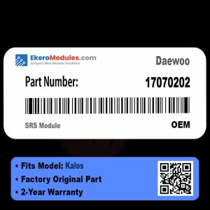 17070202 SRS Module | Daewoo Kalos | Genuine OEM Part