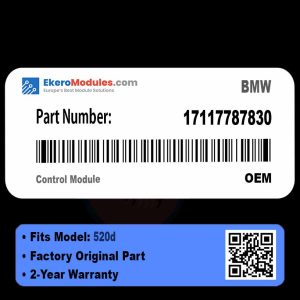 17117787830 Control Module | BMW 520d | Genuine OEM Part