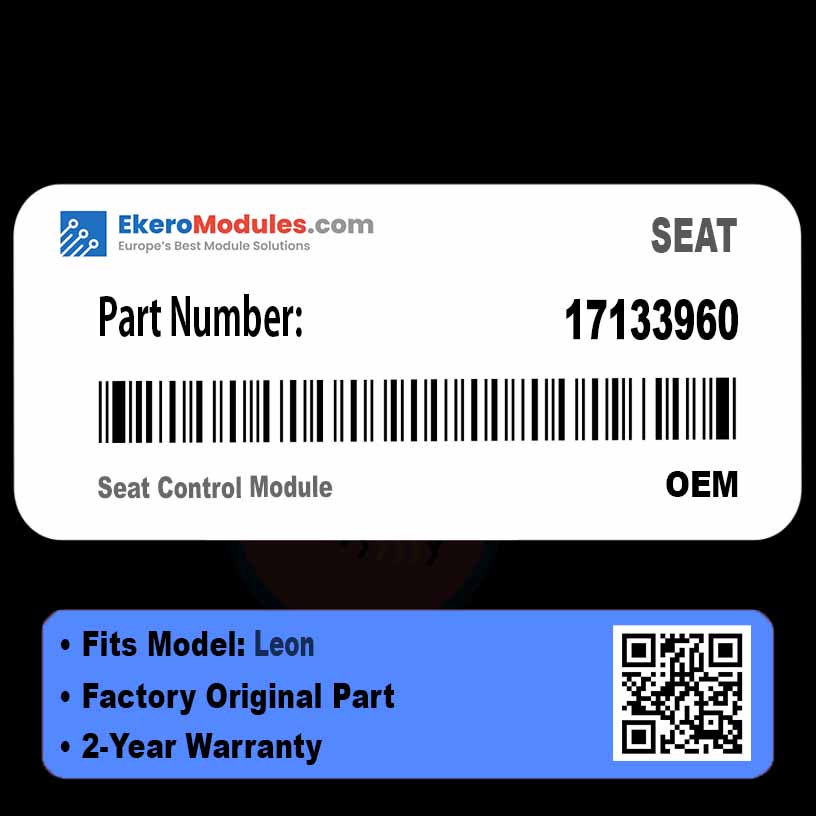 17133960 Seat Control Module | SEAT Leon | Genuine OEM Part