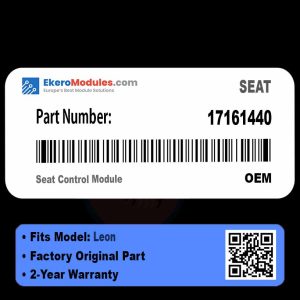 17161440 Seat Control Module | SEAT Leon | Genuine OEM Part