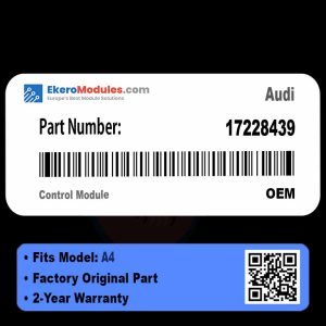 17228439 Control Module | Audi A4 | Genuine OEM Part