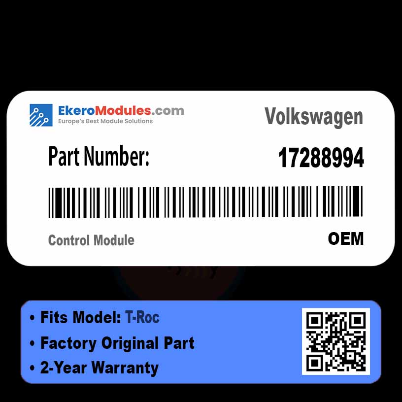 17288994 Control Module | Volkswagen T-Roc | Genuine OEM Part