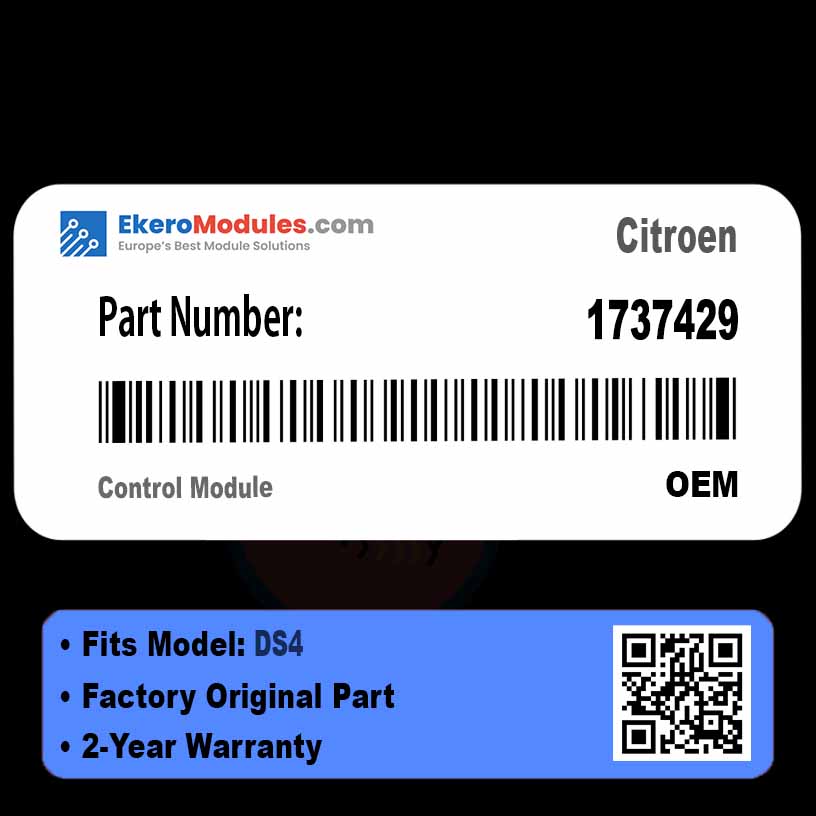 1737429 Control Module | Citroen DS4 | Genuine OEM Part