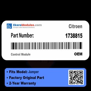 1738815 Control Module | Citroen Jumper | Genuine OEM Part
